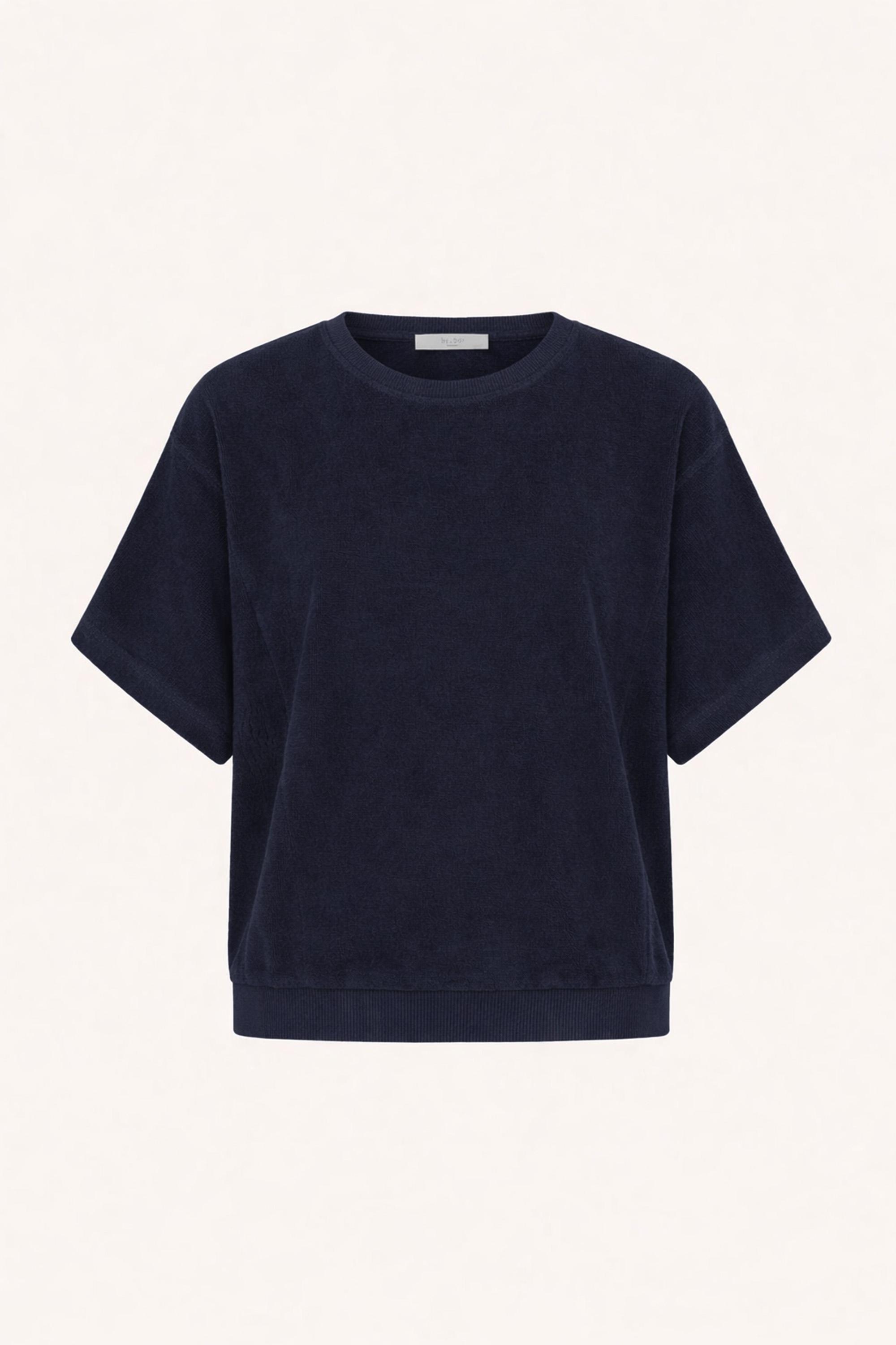 By-Bar Nuki Slub Top Midnight Damen Shirt Bio-Baumwolle dunkelblau